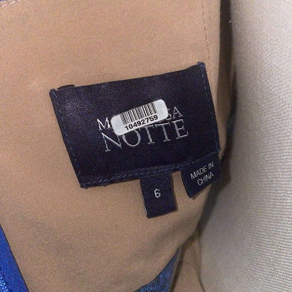 Marchesa Blue and Pink Lace Mini Dress - Picture 10 of 14